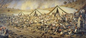 After The Attack. Dressing Station Near Plevna — Vasily Vasilevich Vereshchagin