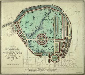 Plan Of Regent — John Nash Peake