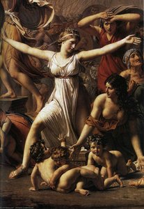 The Intervention Of The Sabine Women (detail) — Jacques-louis David