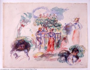 Figures Under A Tree — Pierre-auguste Renoir