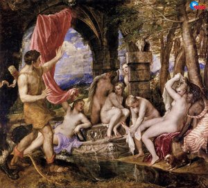 Diana And Actaeon — Titian, Baroque