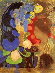 Woman Among The Flowers — Odilon Redon, Symbolism