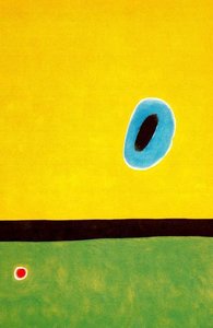 The Lark´s Wing, Encircled With Gold Blue — Joan Miró
