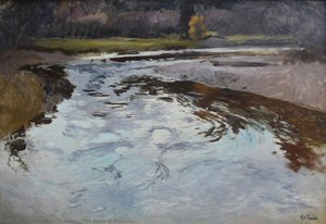 The River At Beaulieu — Frits Thaulow