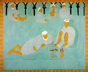 Le Café Arabe Peinture À La Colle Sur Toile St Petersbourg, Museum Of The Hermitage — Henri Matisse