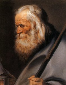 Diogenes, After Peter Paul Rubens — Maurice Quentin De La Tour