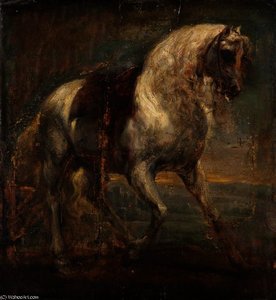 A Grey Horse — Sir Anthony Van Dyck