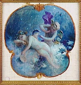 ETUDE POUR UN TRUMEAU DE LA SALLE A MANGER DE L'HOTEL D'ORSAY
