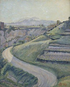 La Nouvelle Route, Cotignac — Lucien Pissarro