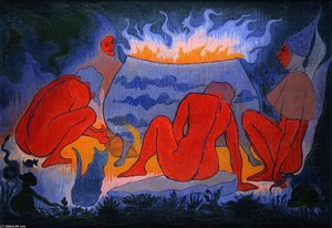 Witches Around The Fire — Paul Elie Ranson