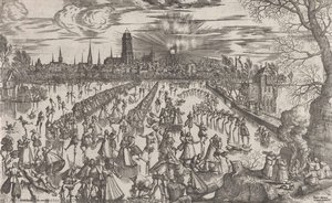 Skating Feast At Mechelen — Pieter Van Der Borcht The Elder