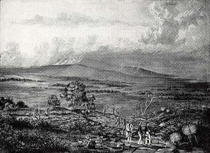 Volcano Of Kaluea Pele As Seen From The Side Of Mauna Loa, (painting) — Titian Ramsay Peale
