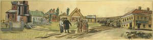 Two Classes. Sketch For Vshv(exhibition Of Economic Achievements) — Aleksandr Deyneka