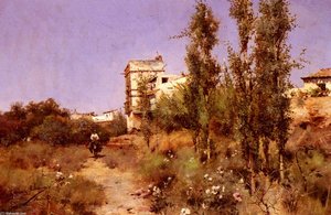 On The Edge Of The Town — Manuel García Y Rodríguez, Costumbrismo And Landscape Painting