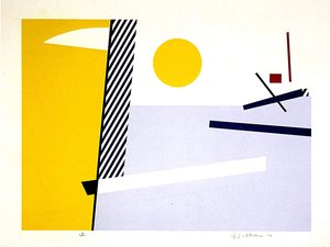 Bull Head Iii — Roy Lichtenstein, Bold Color Style