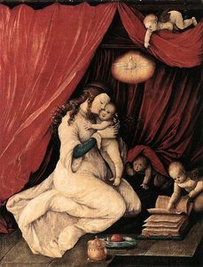 Virgin And Child In A Room — Hans Baldung