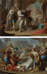 Amnon's Outrage On Behalf Of His Sister Tamar; Absalom Orders The Murder Of Amnon — Andrea Celesti