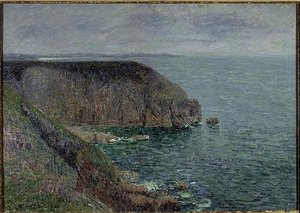 Cliffs In Gray Weather — Gustave Loiseau