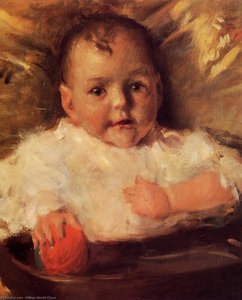 Bobbie, A Portrait Sketch — William Merritt Chase, Impressionism
