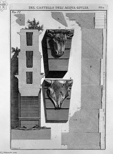 Profile Section Of The Monument — Giovanni Battista Piranesi