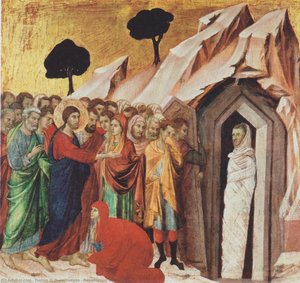 Resurrection Of Lazarus — Duccio Di Buoninsegna