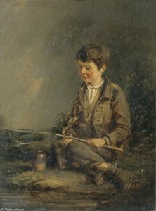 Boy Fishing — John Linnell