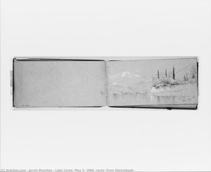 Lake Como, May 3, 1869 (recto, From Sketchbook) — Jervis Mcentee