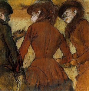 Three Women At The Races — Edgar Degas, Impressionism