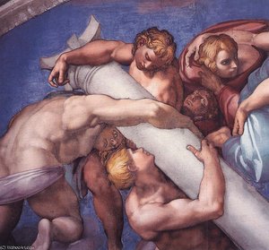Right - Last Judgment (detail)2 — Michelangelo Buonarroti