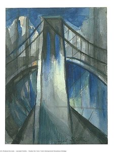 Study For New York Interpreted Brooklyn Bridge — Joseph Stella