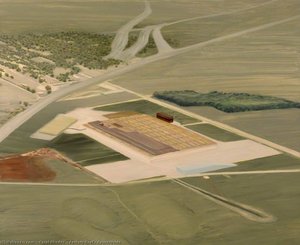 Factory Roof, Countryside — Carol Rhodes