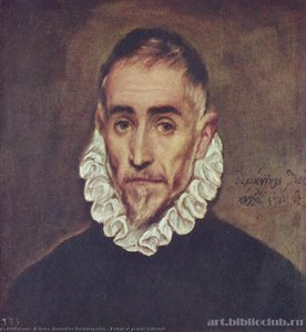 Portrait Of An Elder Nobleman — El Greco, Spanish Mannerism