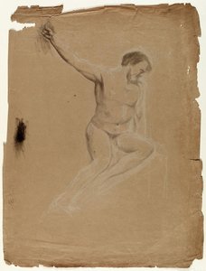 Seated Nude Male Figure — Thomas Cole
