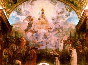 The Virgin Of Montserrat Accompanied By The Saints And Kings Who Have Visited — José Mongrell Torrent