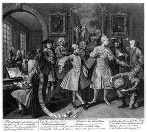 Surrounded By Artists And Professors — William Hogarth