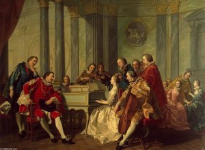 Sextet — Louis Michel Van Loo, Rococo Painting