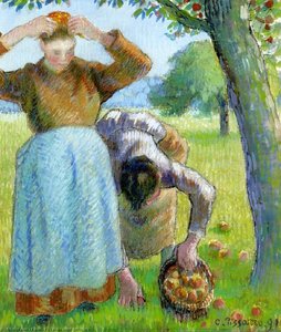 Apple Gatherers. — Camille Pissarro