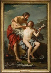 Dédale Attachant Les Ailes D'icare — Joseph Marie Vien