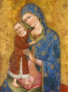 Altarpiece Of The Virgin Mary (central Panel, Detail) — Meneghello Di Giovanni De' Canali