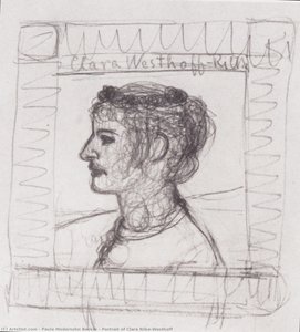 Portrait Of Clara Rilke-westhoff — Paula Modersohn-becker
