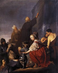 Moses Striking The Rock — Pieter Fransz De Grebber
