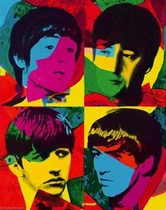 Young Beatles Beautiful Magic Siebdruck — James Gill