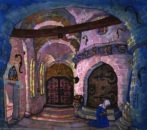 In A Monastery — Nicholas Roerich