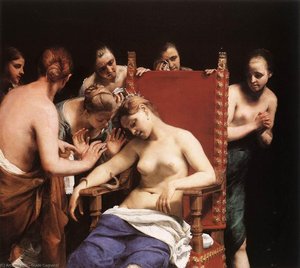 The Death Of Cleopatra — Guido Cagnacci, Baroque