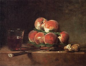 Basket Of Peaches — Jean-baptiste-siméon Chardin