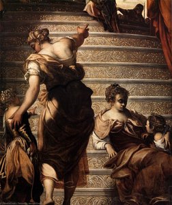 The Presentation Of The Virgin (detail) — Jacopo Tintoretto, Baroque