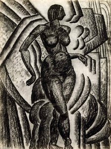 Untitled (walking Female Nude) — Morris Kantor