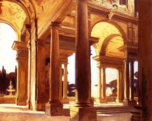 A Study Of Architecture, Florence — John Singer Sargent, Impressionistic Realism