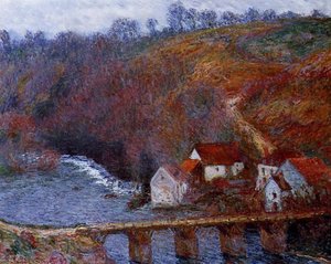 The Grande Creuse By The Bridge At Vervy — Claude Monet