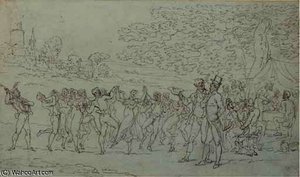 An Illustration To Sentimental Travels To The South Of France — Thomas Rowlandson